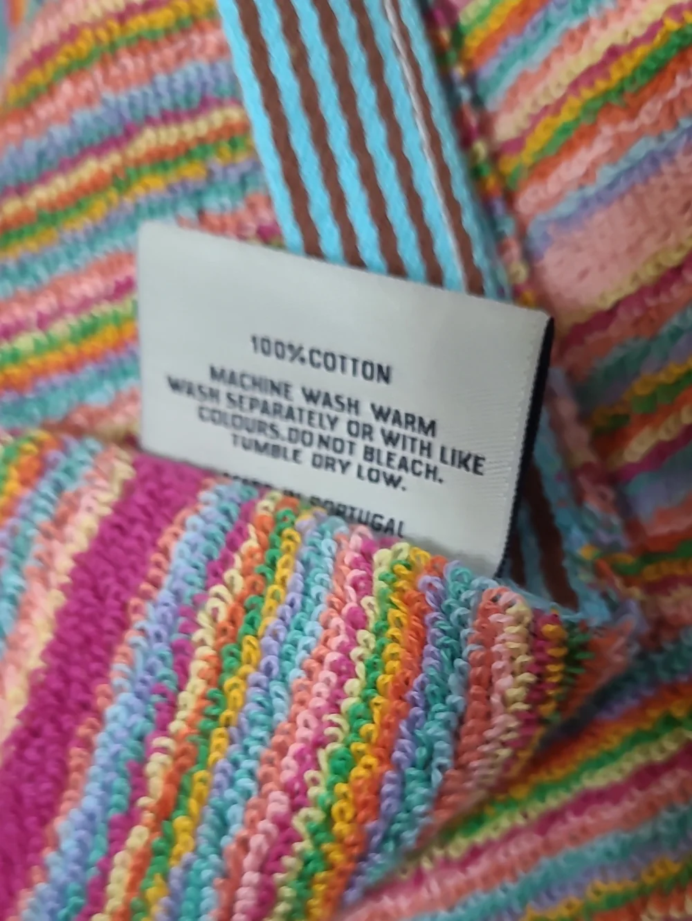 Rachel Zoe New Rainbow Striped Hand Towel Set